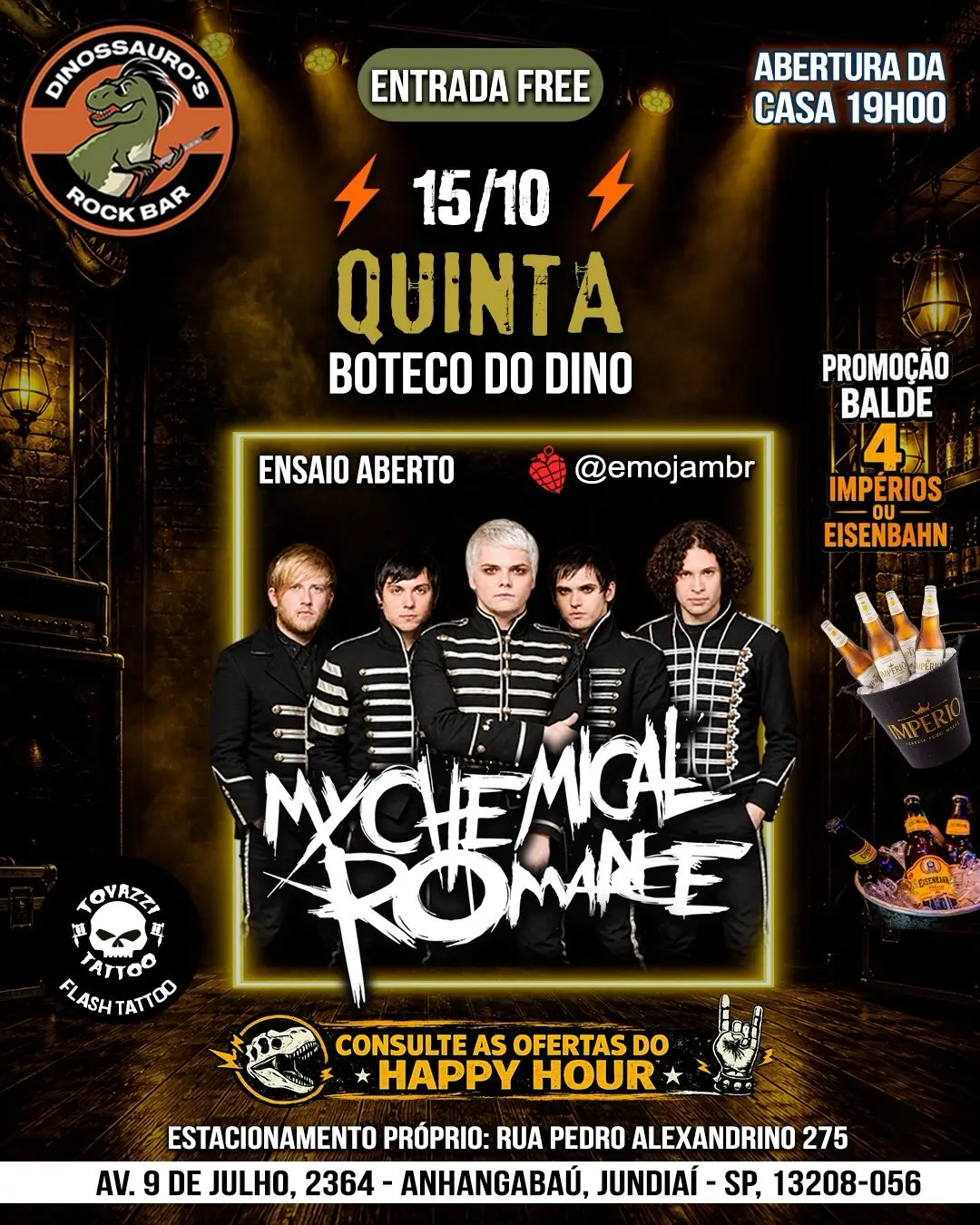 Flyer de Emo Jam