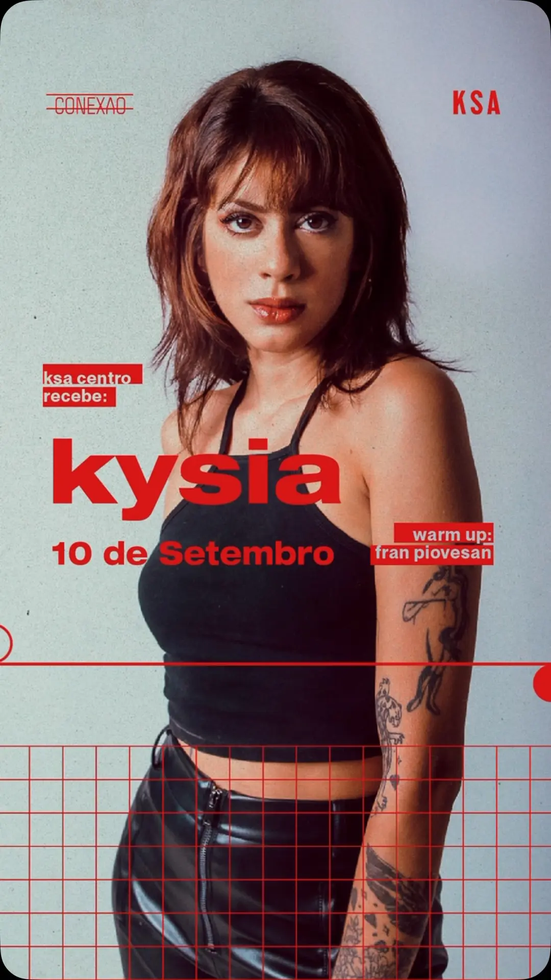 Flyer de Fran Piovesan e Kysia