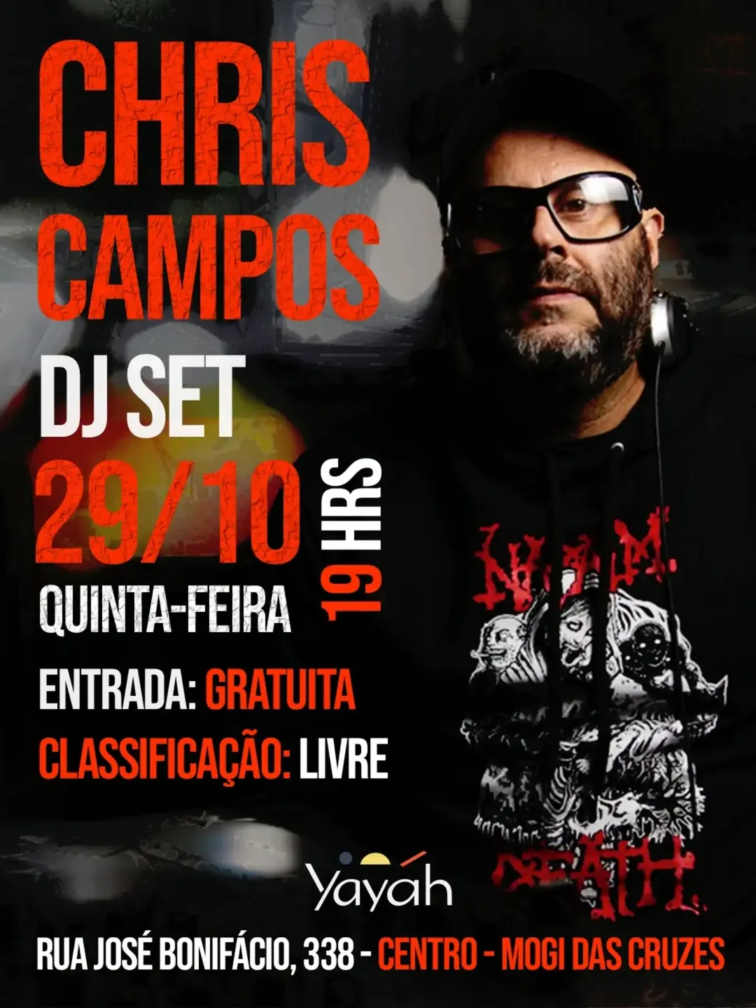 Flyer de Chris Campos