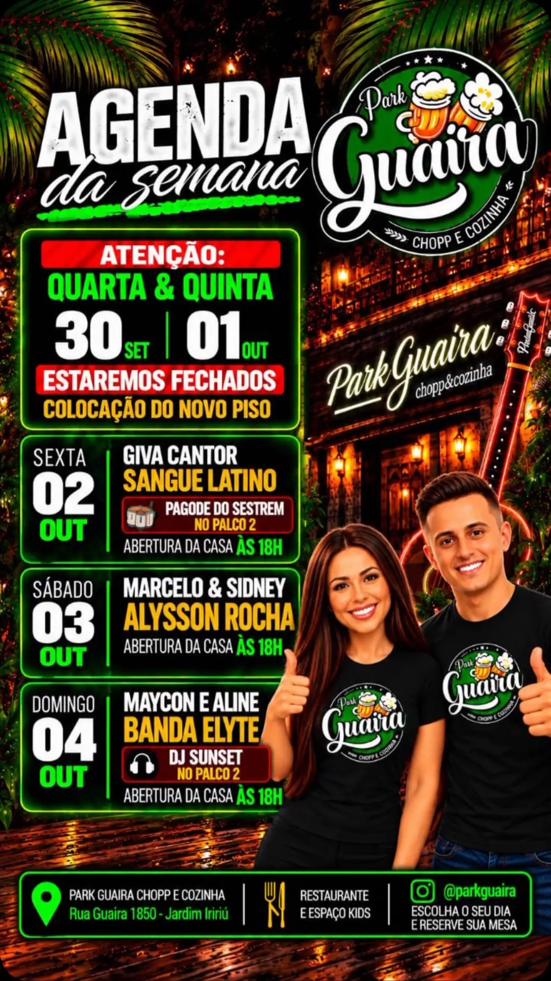Flyer de Giva, Sangue Latino e Pagode do Sestrem no Palco 2