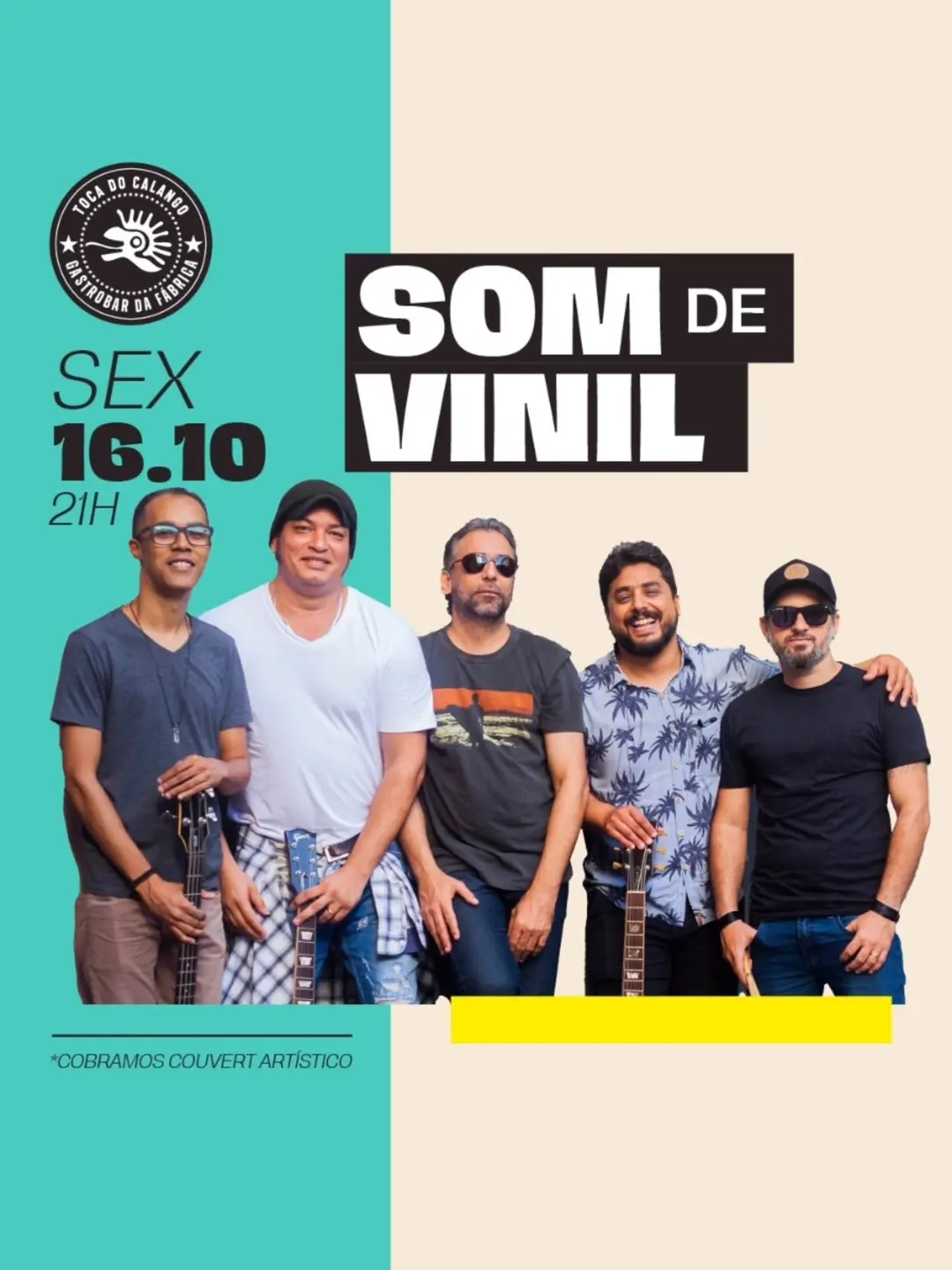 Flyer de Som de Vinil