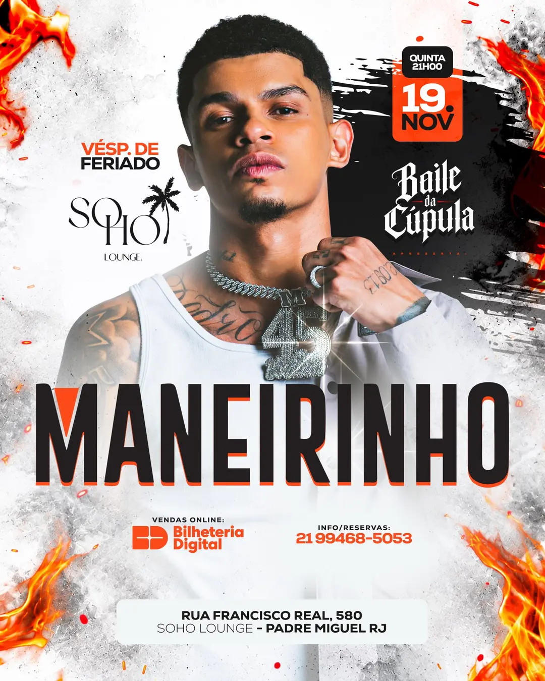 Flyer de MC Maneirinho