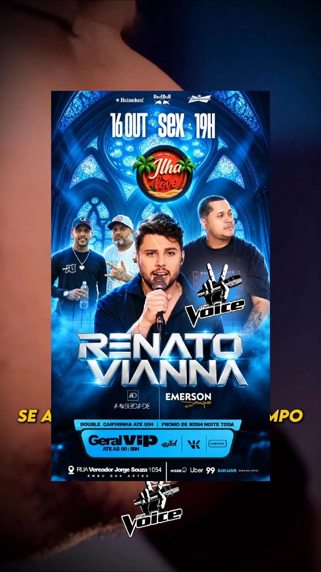 Flyer de Emerson Souza e Renato Vianna
