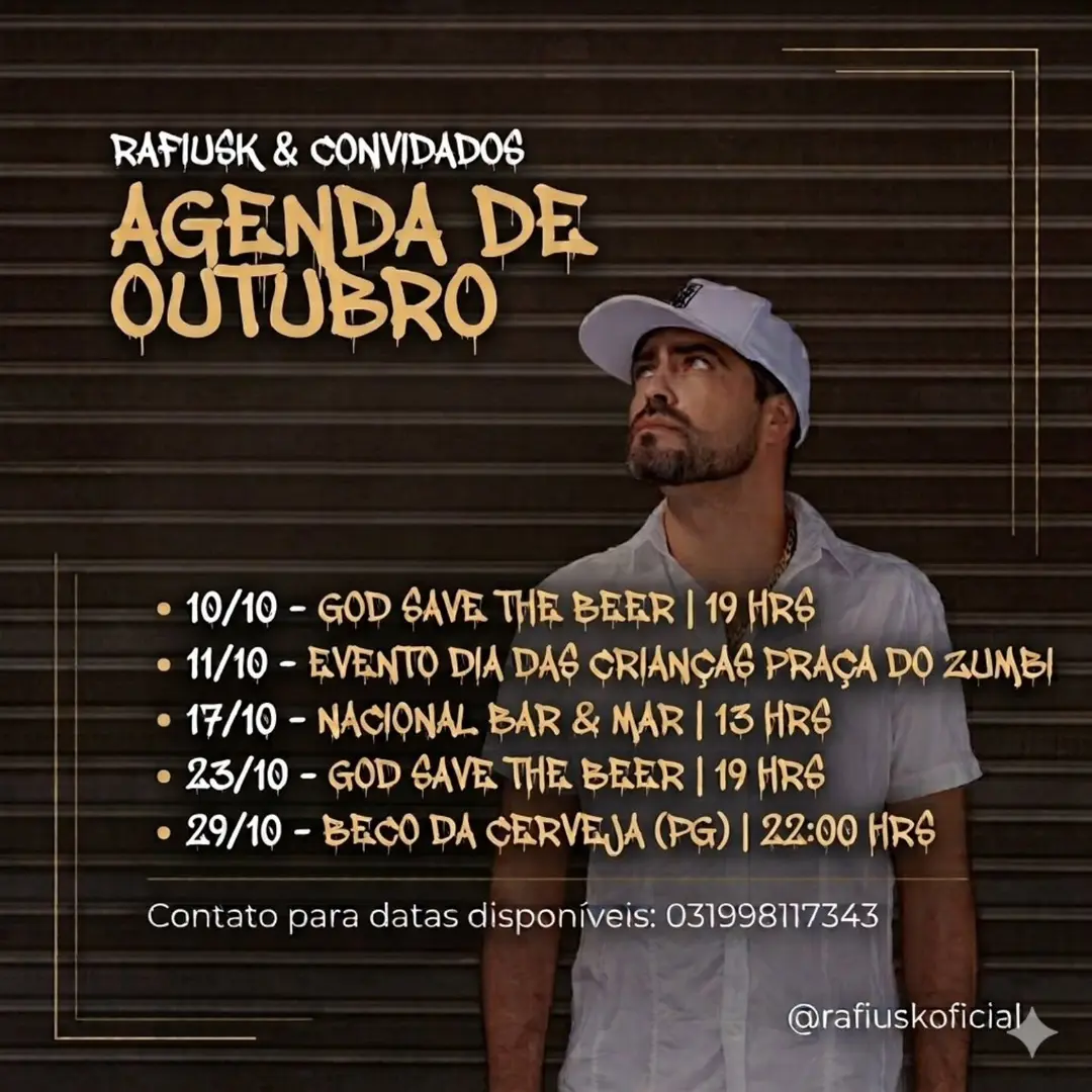 Flyer de Rafiusk e Rafiusk & Convidados