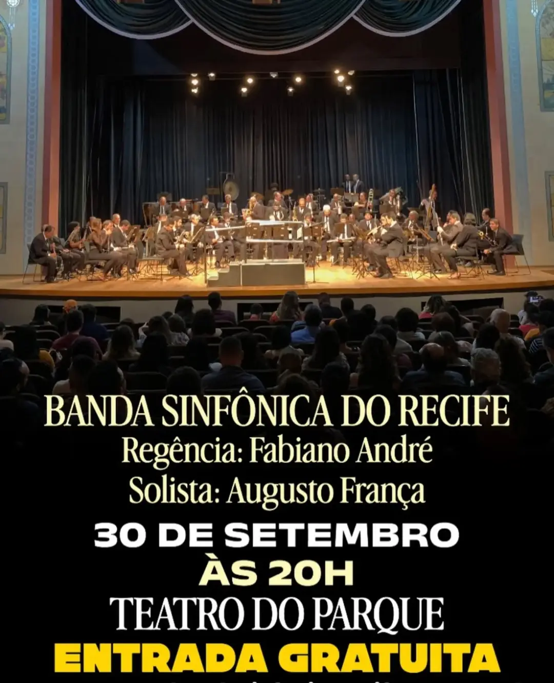 Flyer de Banda Sinfônica do Recife