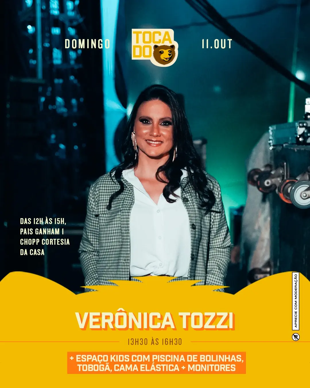 Flyer de Verônica Tozzi