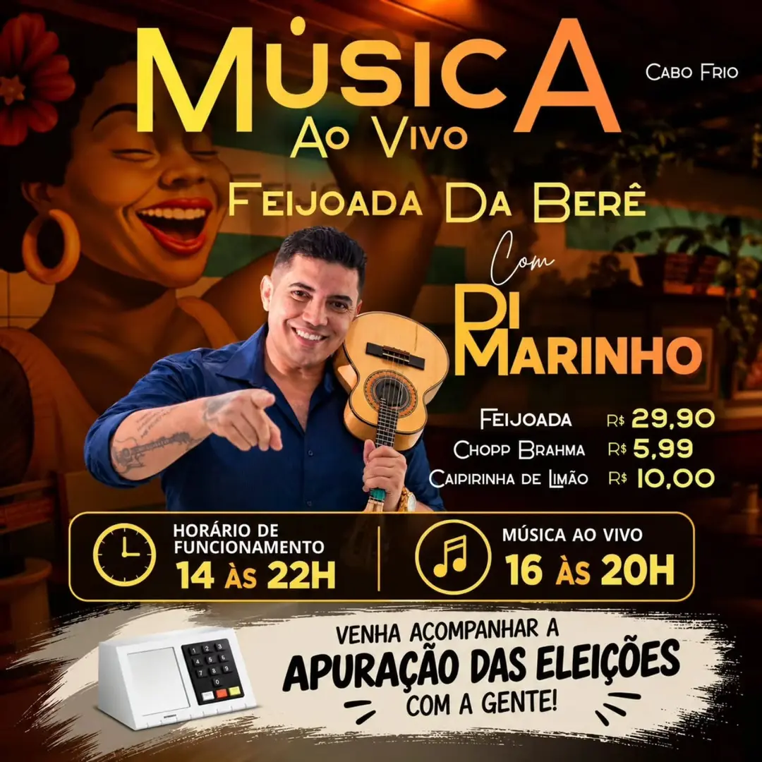 Flyer de Di Marinho, Futebol e Apuração