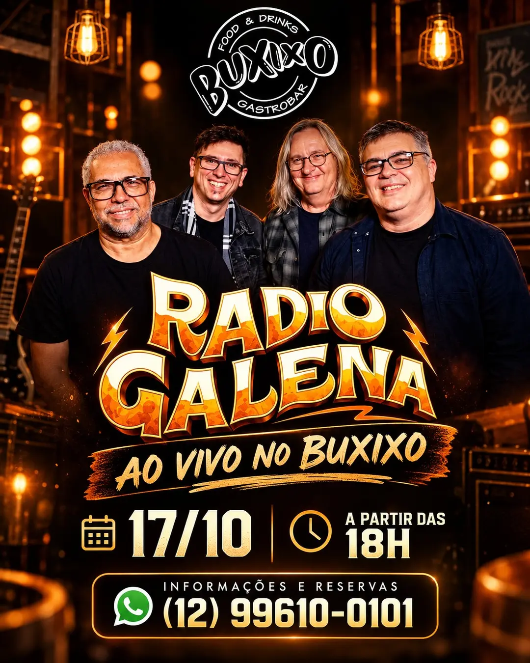 Flyer de Banda Radio Galena