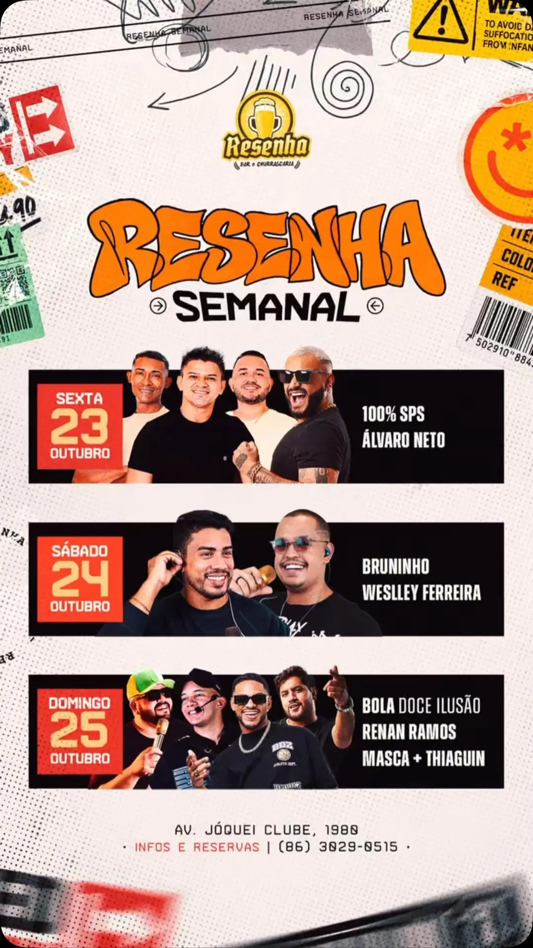 Flyer de Weslley Ferreira - WF Cantor e mais 2 artistas