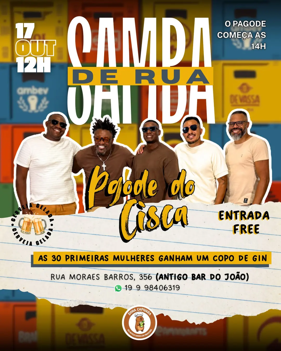 Flyer de Pagode do Cisca
