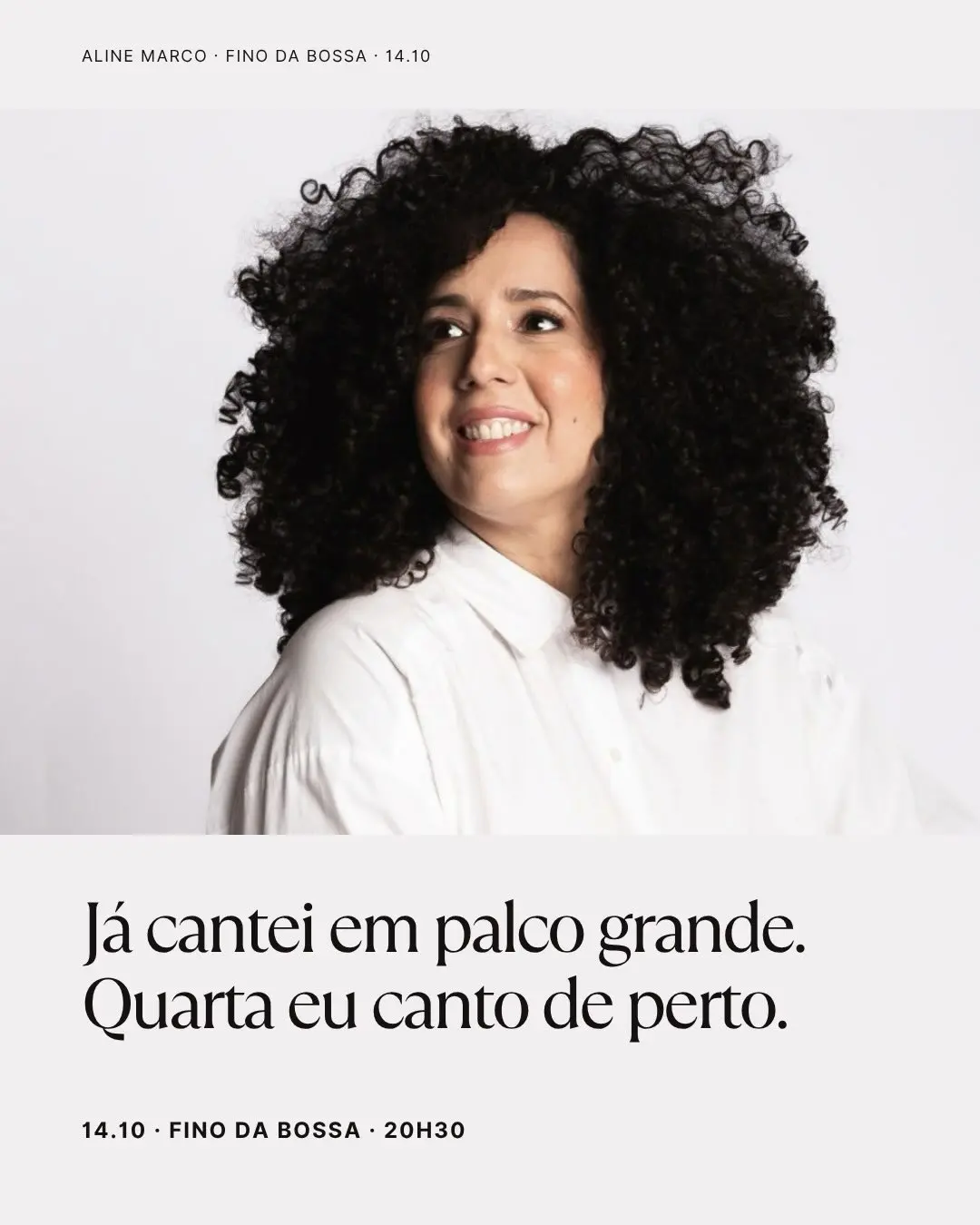Flyer de Aline Marco