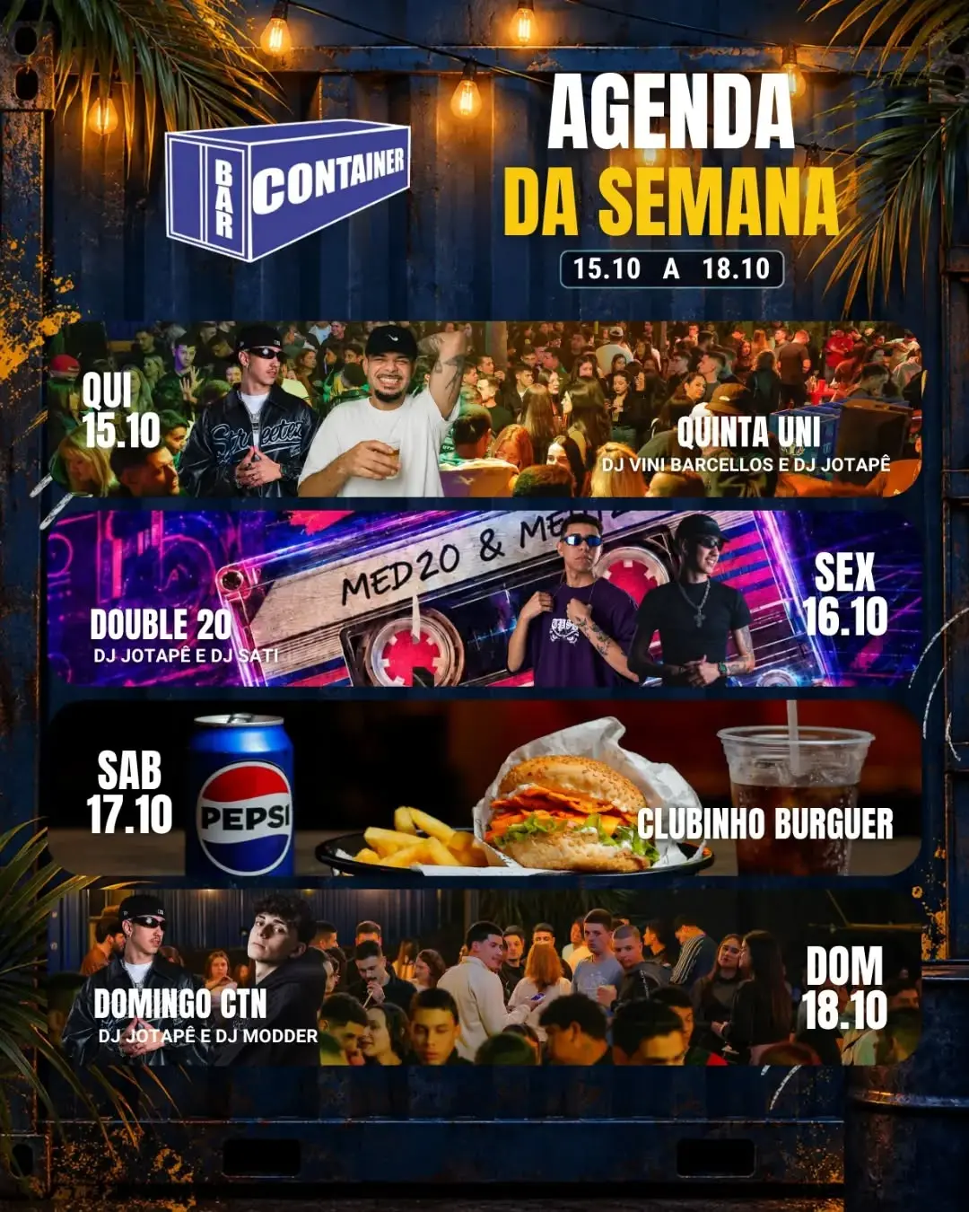 Flyer de Jotape e DJ Vini Barcellos