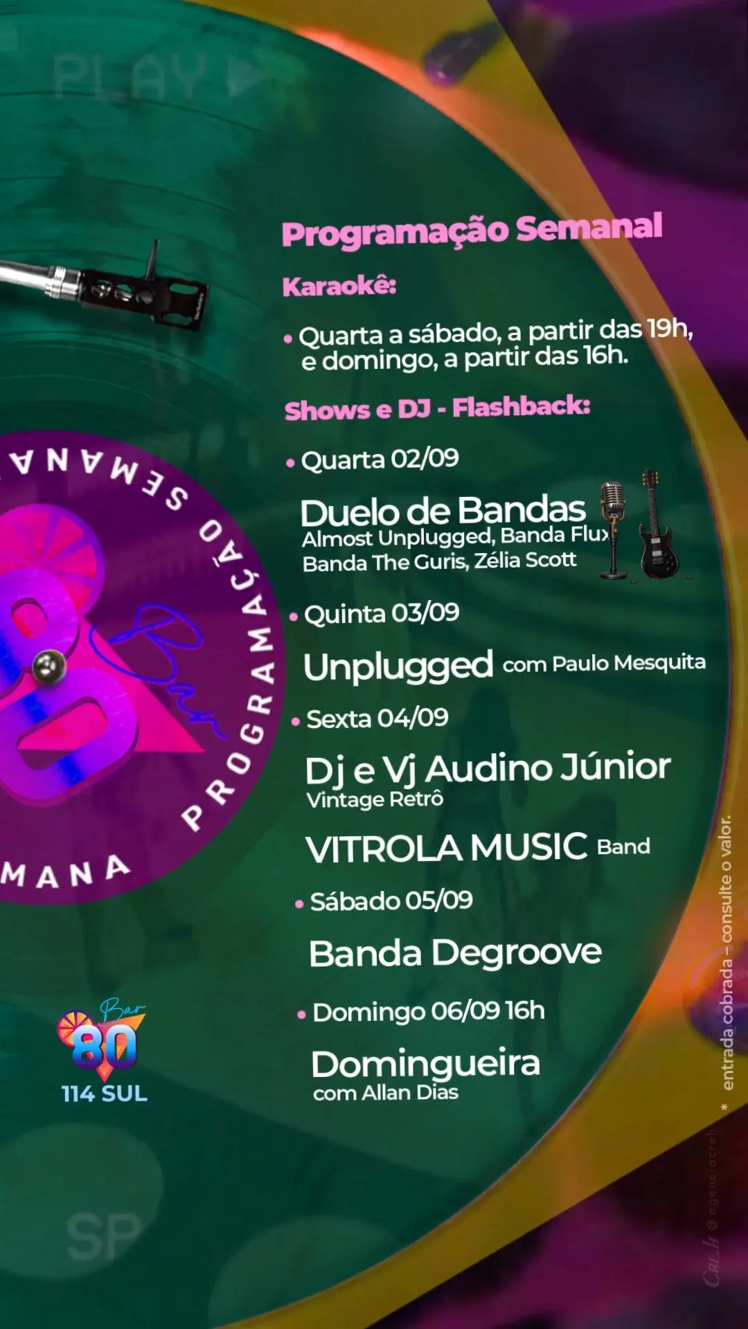 Flyer de Paulo Mesquita e Paulo Mesquita e Os Brancos