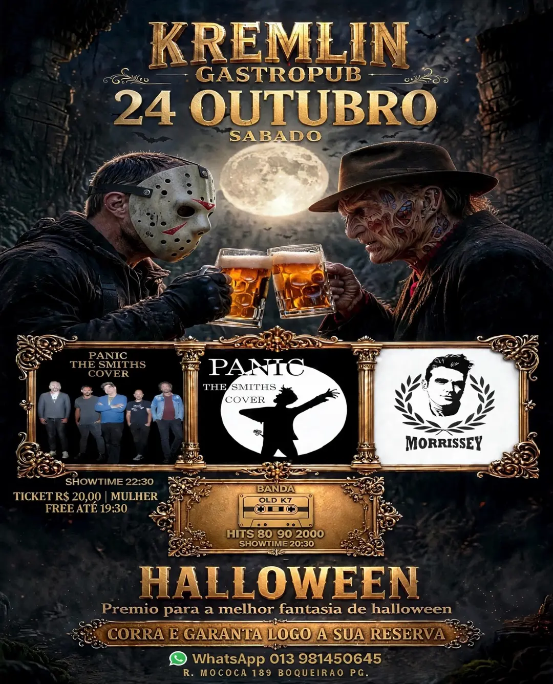 Flyer de Panic e Old K7
