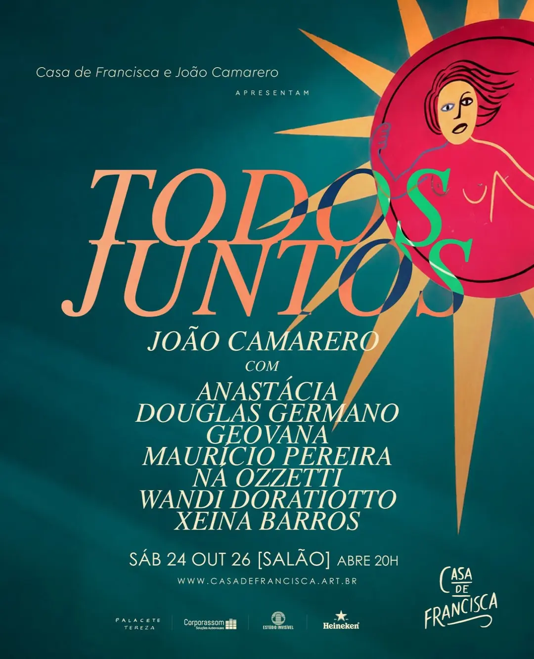 Flyer de Geovana, Anas.Tacia, Douglas Germano e mais 4 artistas