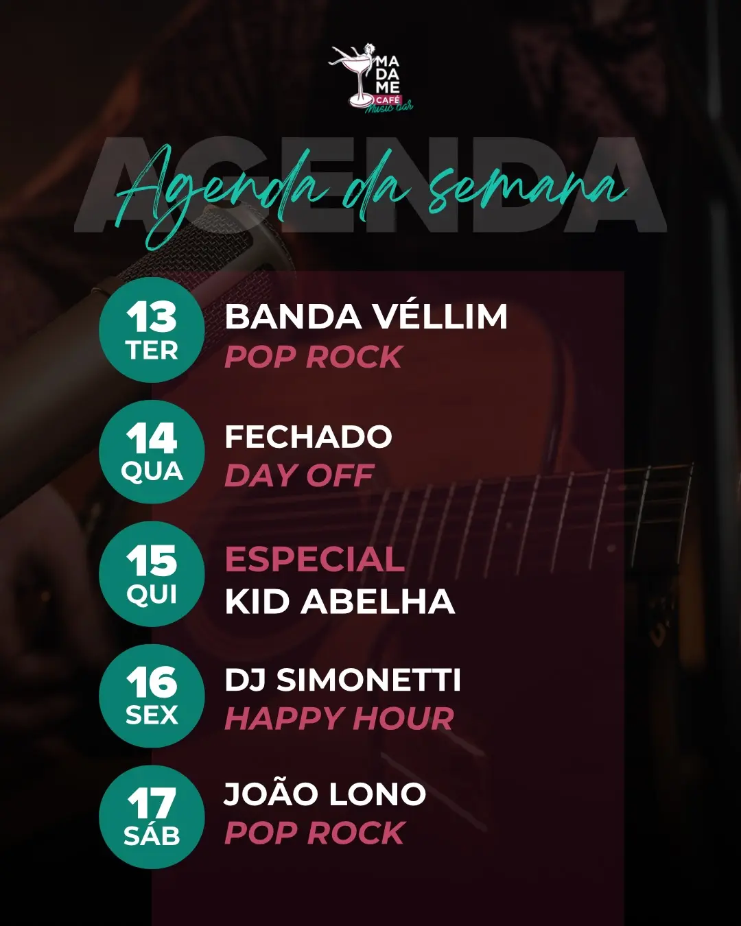 Flyer de Luis Simonetti