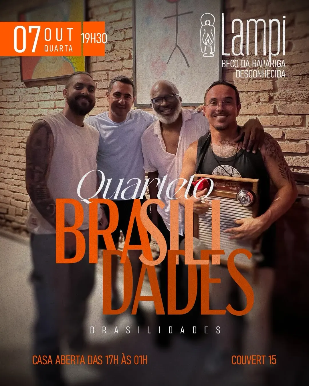 Flyer de Quarteto Brasilidades
