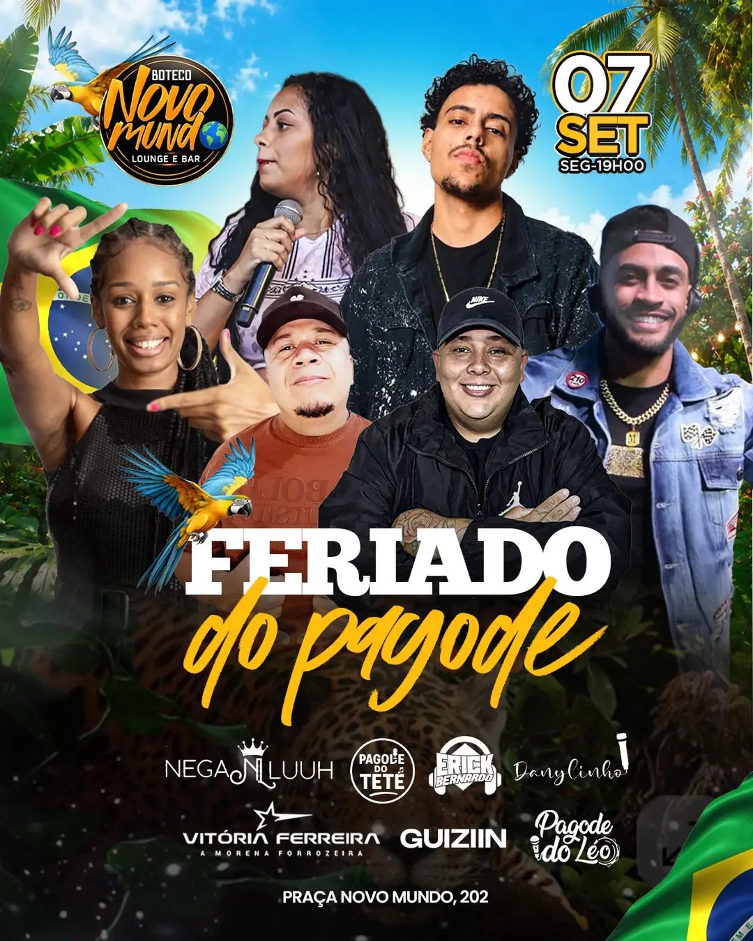Flyer de Vitoria Ferreira, Leandro Silva Cruz e mais 5 artistas