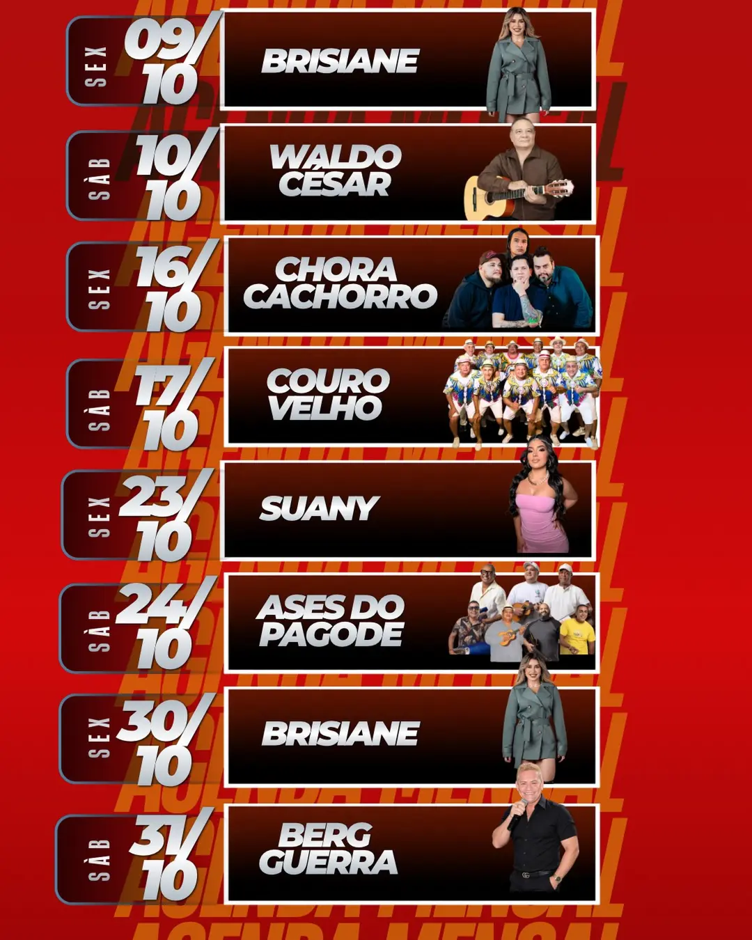 Flyer de Chora Cachorro
