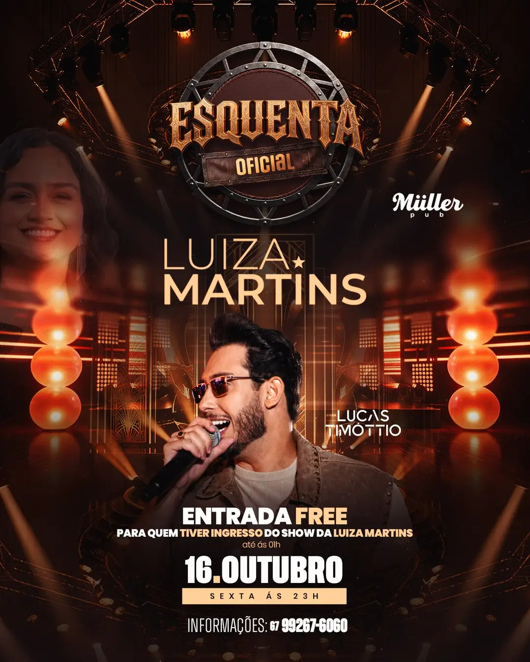 Flyer de Lucas Timóttio