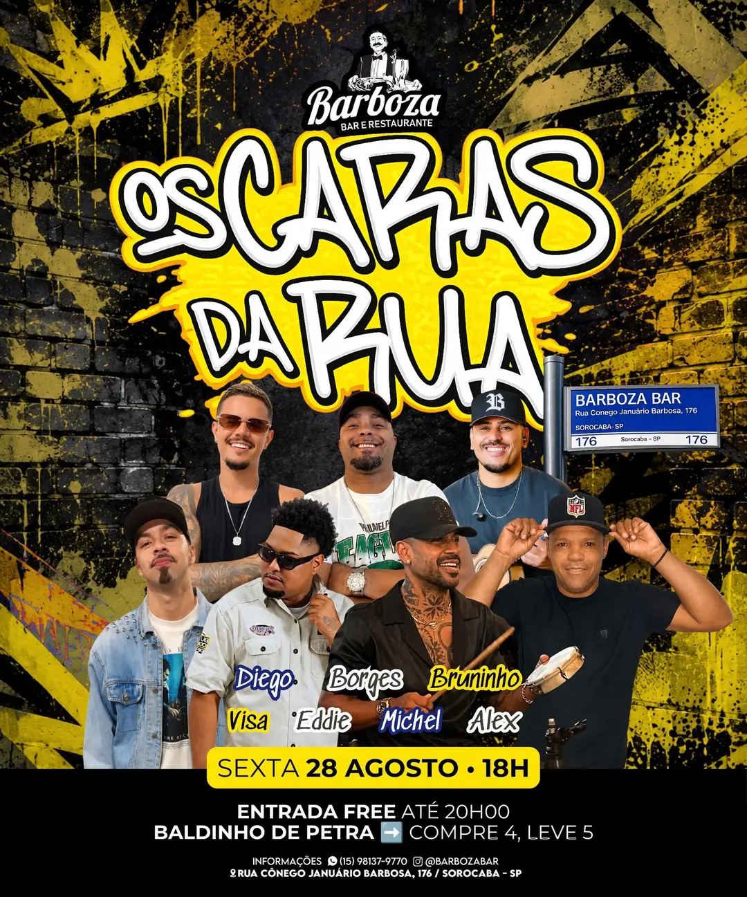 Flyer de Caras da Rua