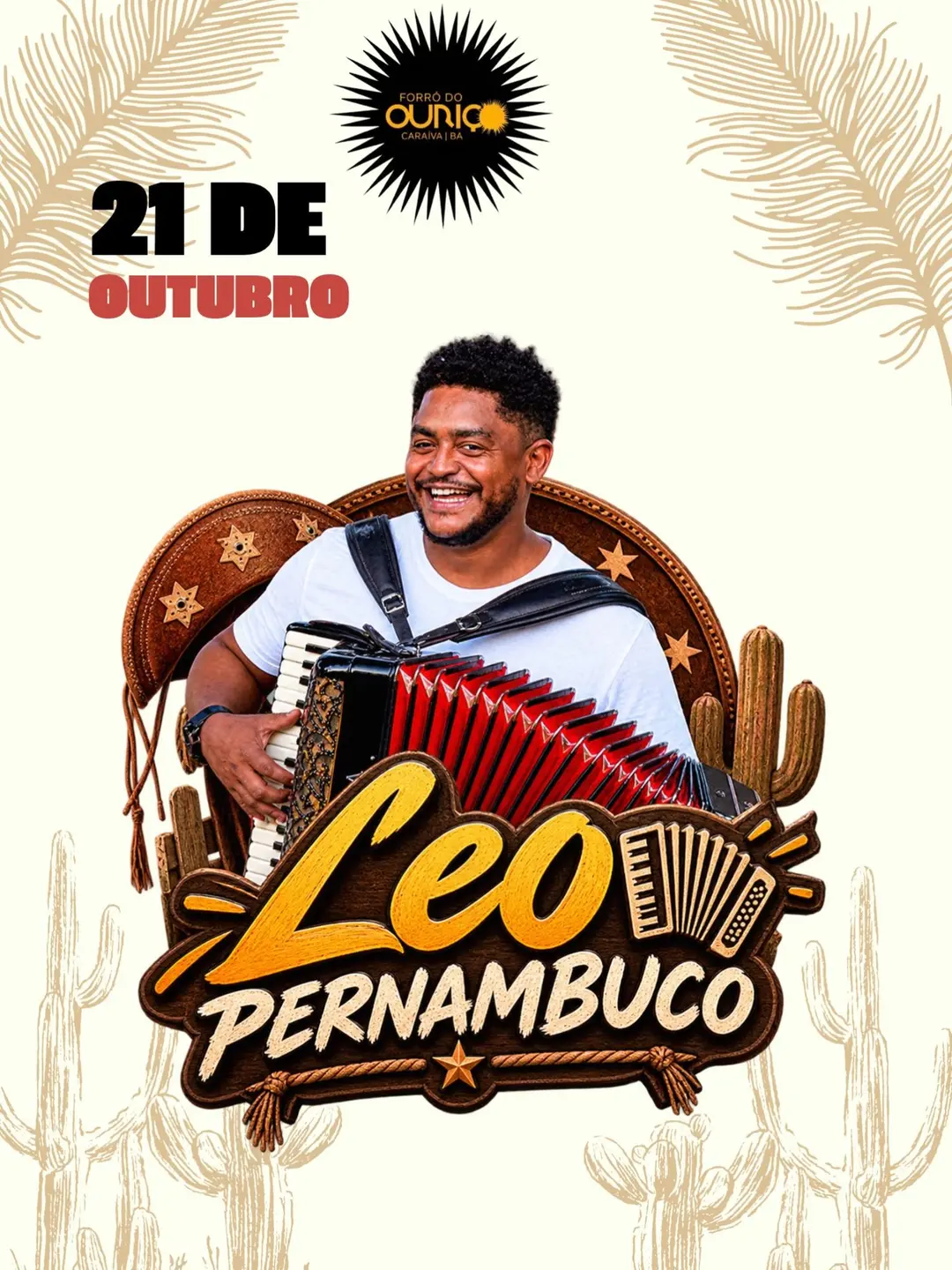 Flyer de Léo Pernambuco