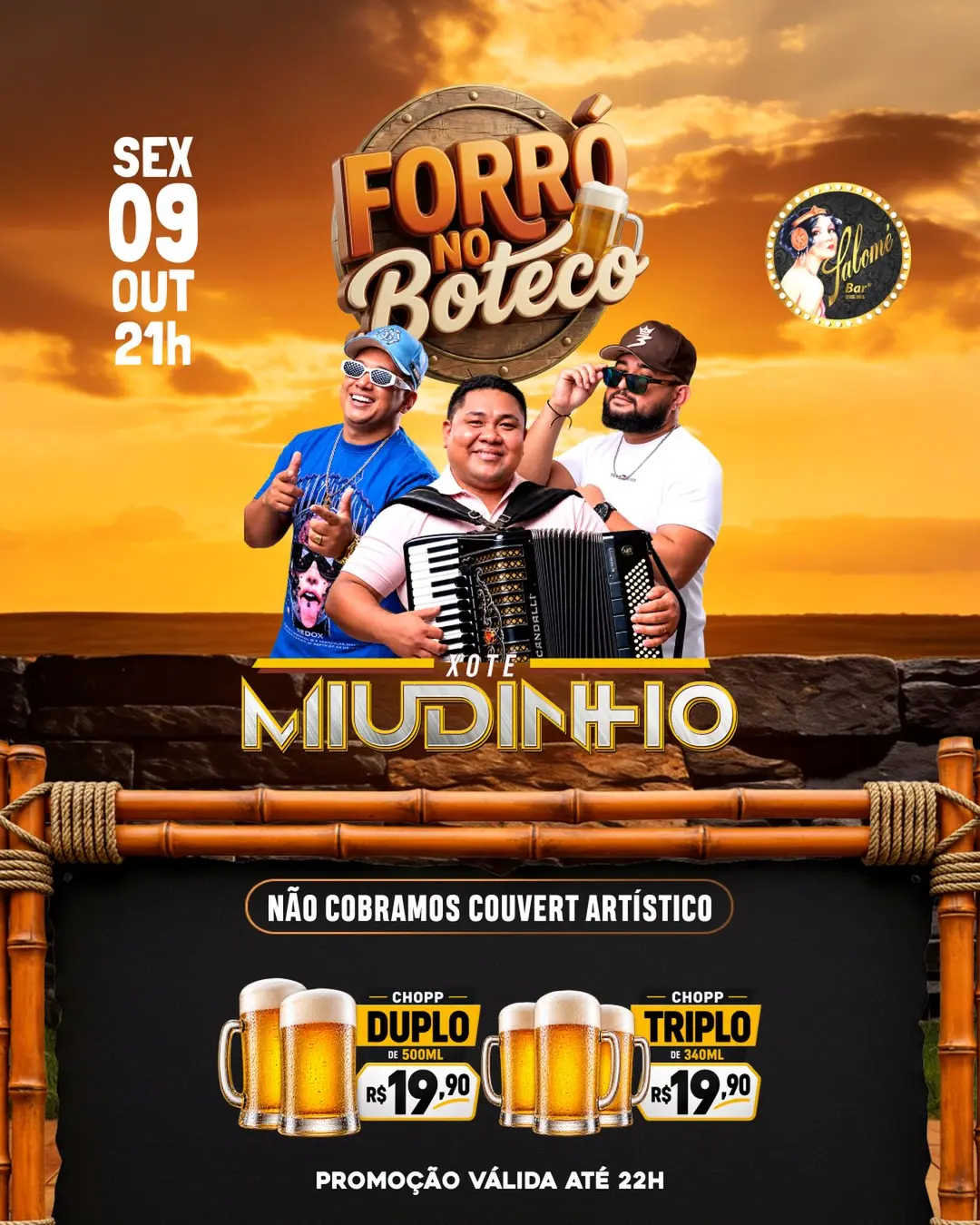 Flyer de Xote Miudinho
