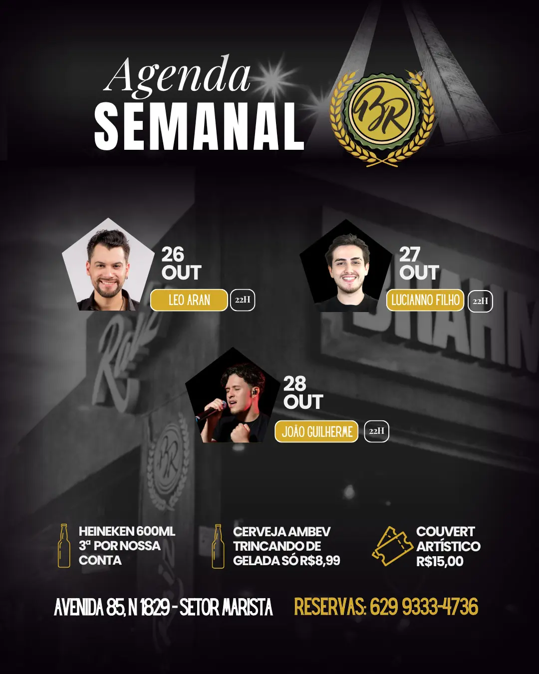 Flyer de Leo Aran