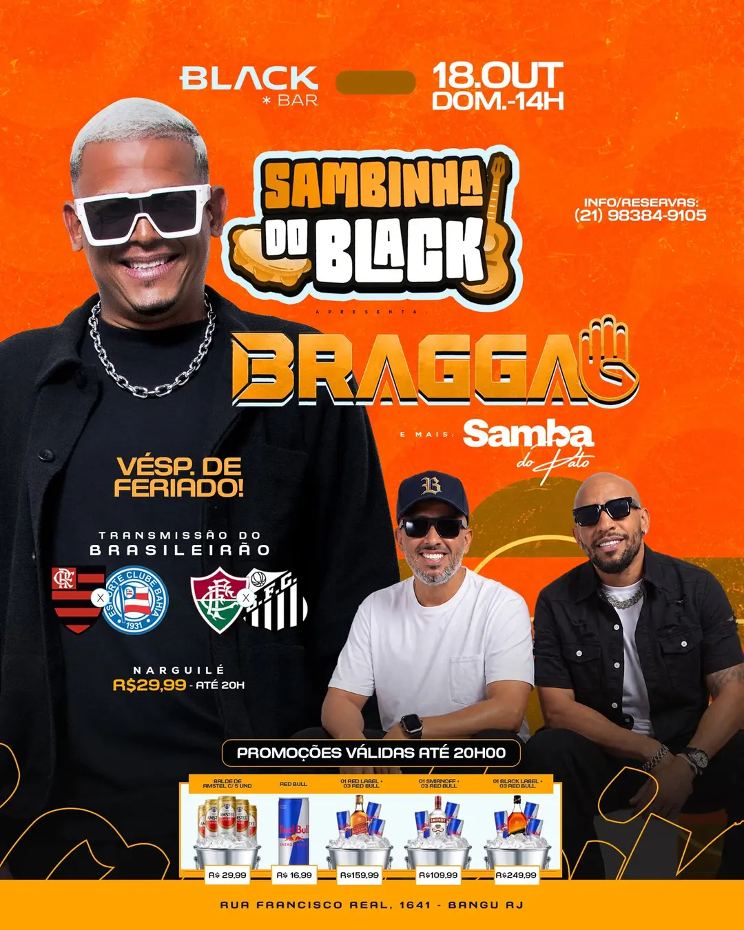 Flyer de Bragga e Samba do Pato