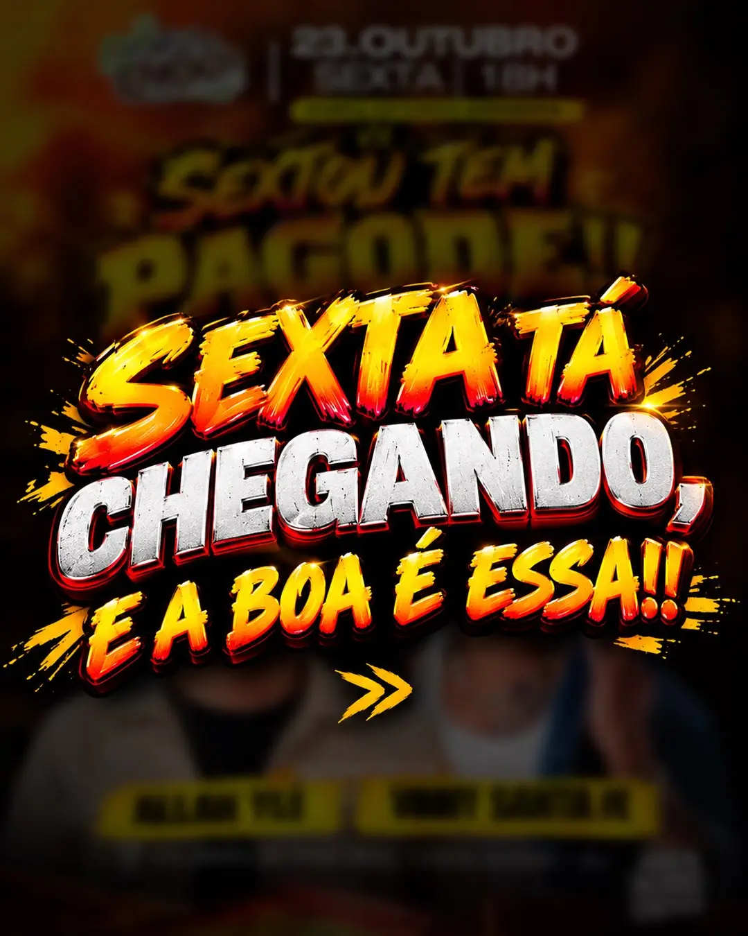 Flyer de Allan Ylê e Vinny Santa Fé