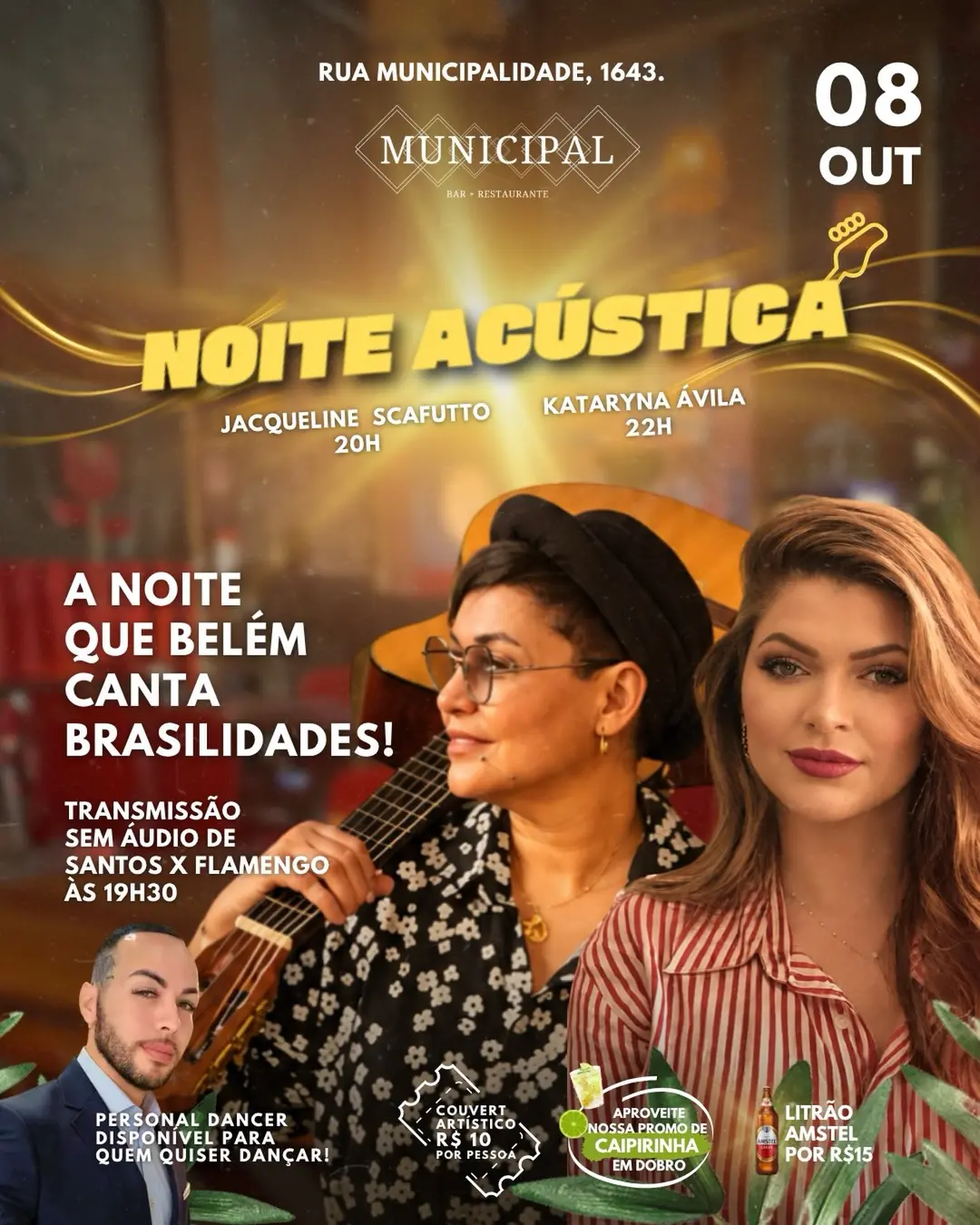 Flyer de Jacqueline Scafutto e Kataryna Ávila