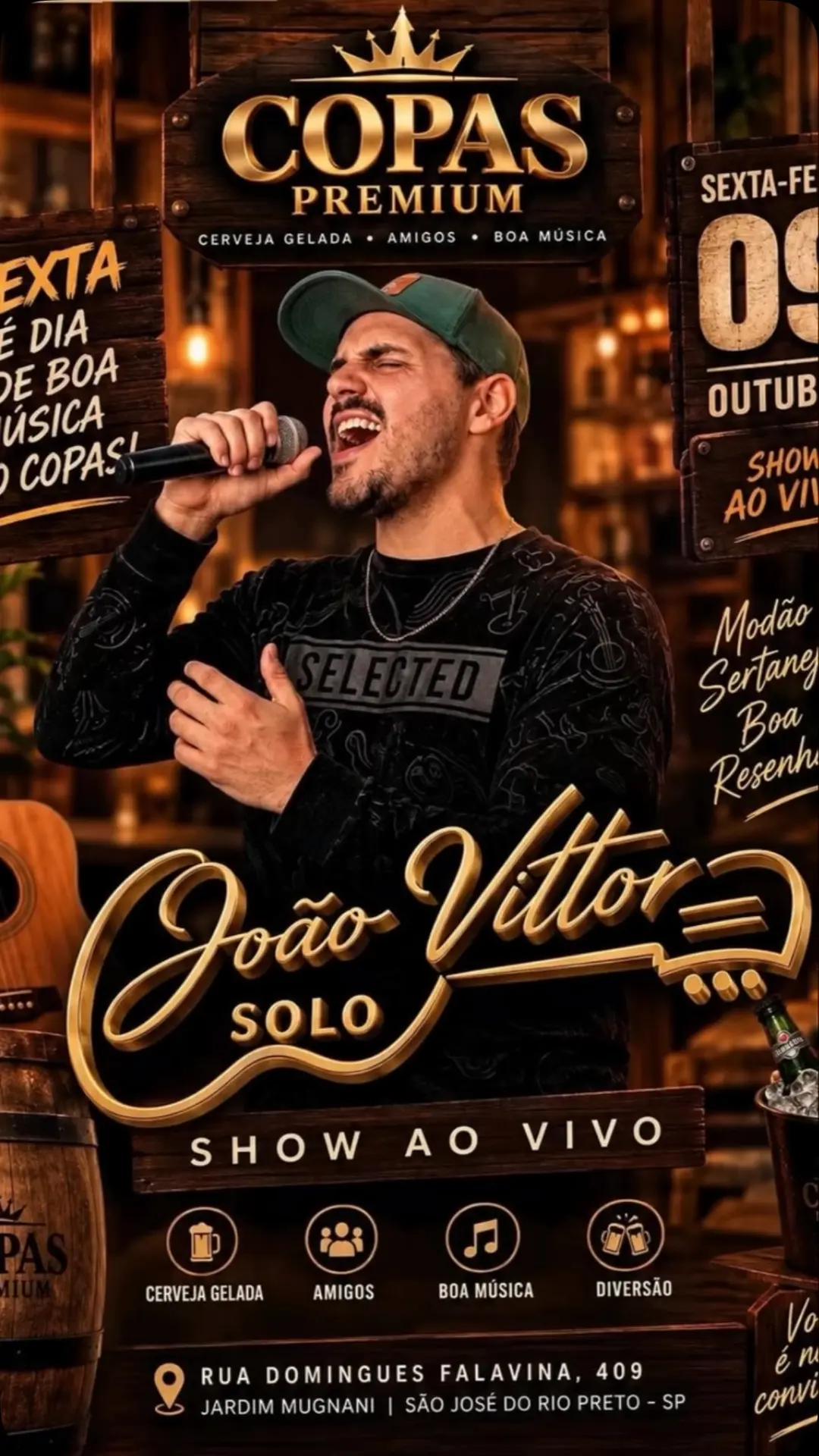 Flyer de João Vítor e João Vittor Solo