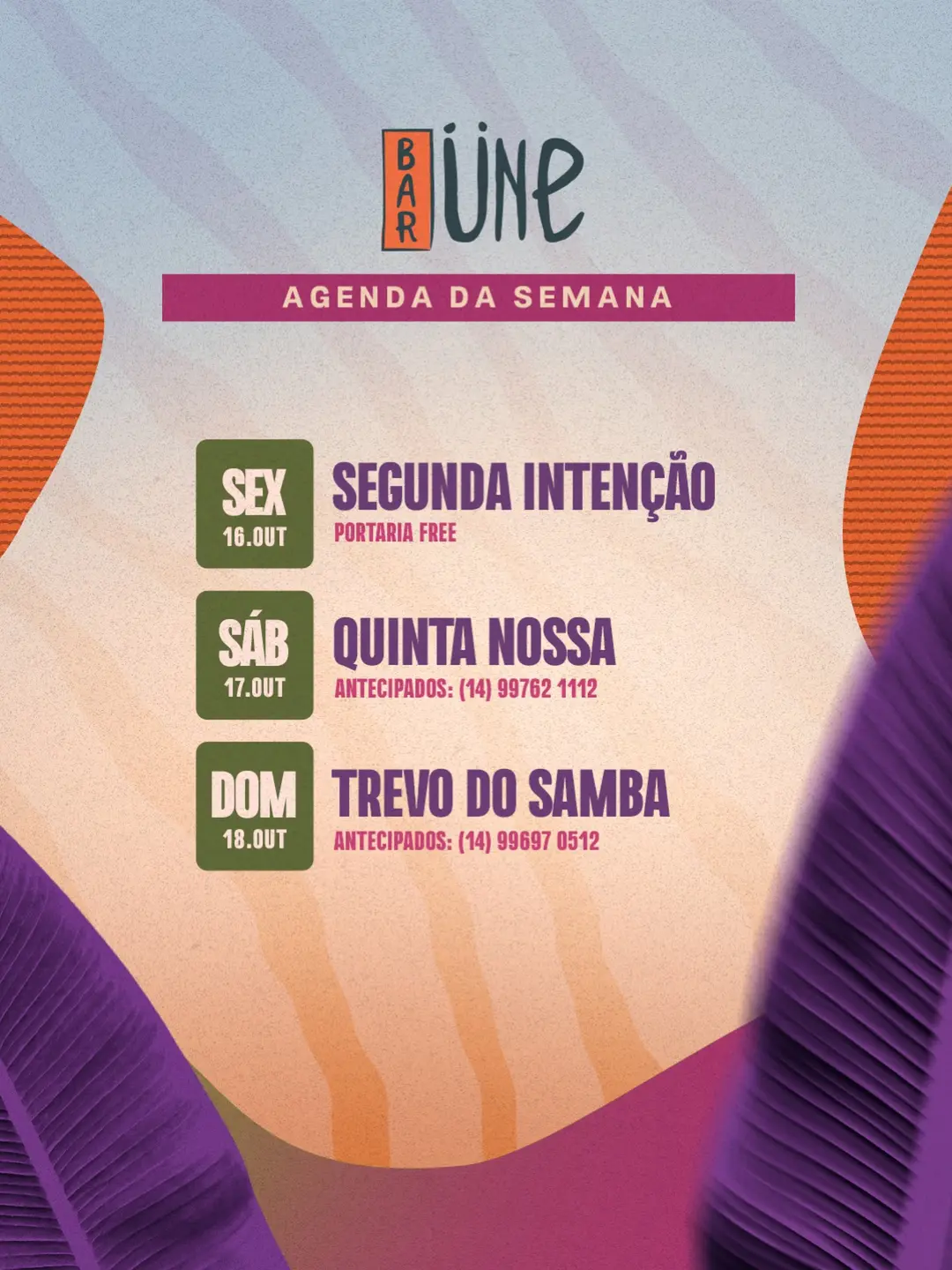 Flyer de Segunda Intenção