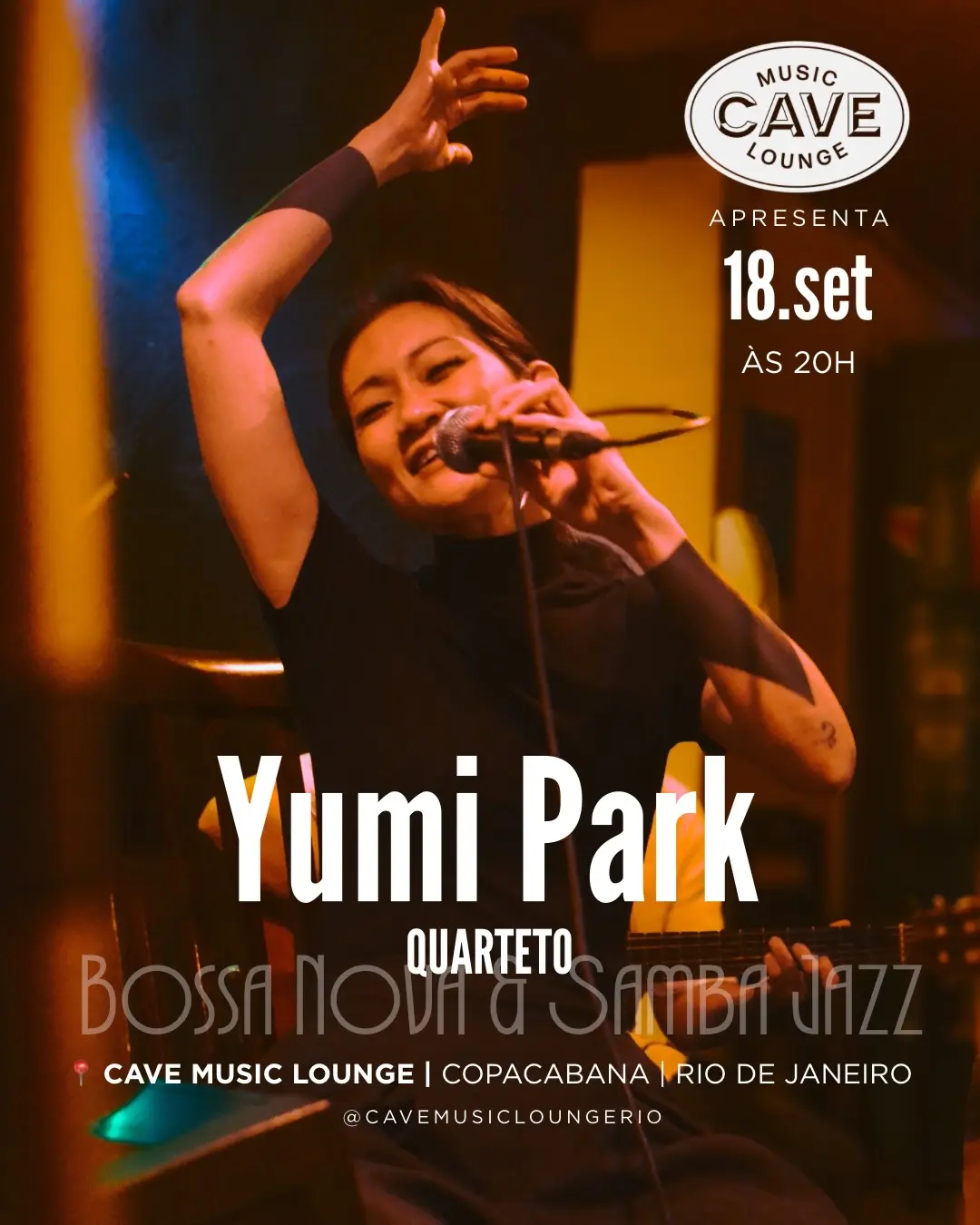 Flyer de Yumi Park e Projeto NoStrezz Quarteto