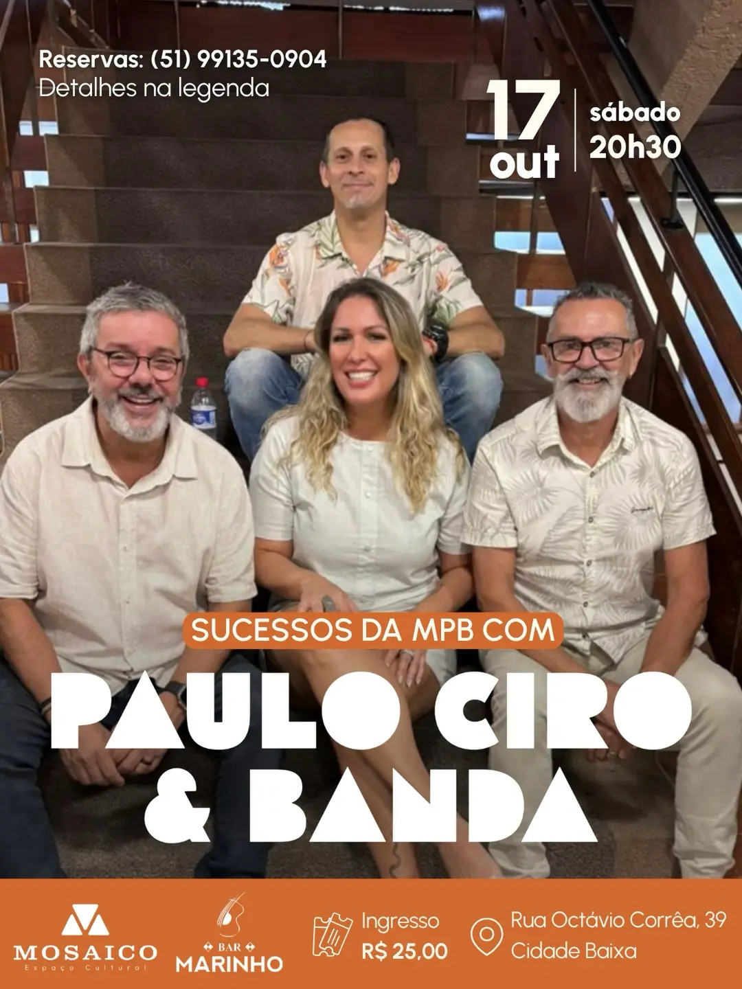 Flyer de Paulo Ciro & Banda