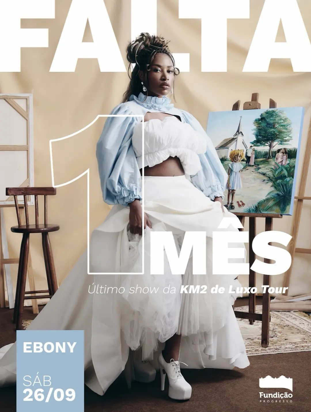 Flyer de baddiebony, brime.br e mais 4 artistas