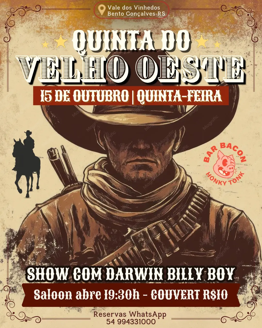 Flyer de Darwin Billy Boy