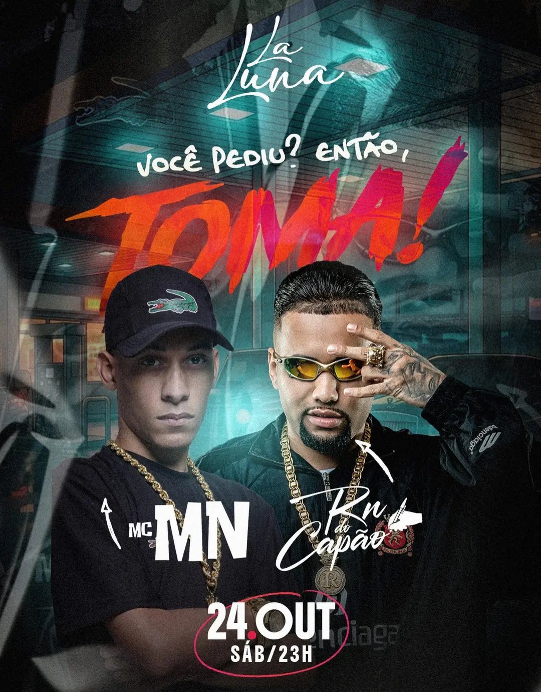 Flyer de MC RN DO CAPÃO e MC MN