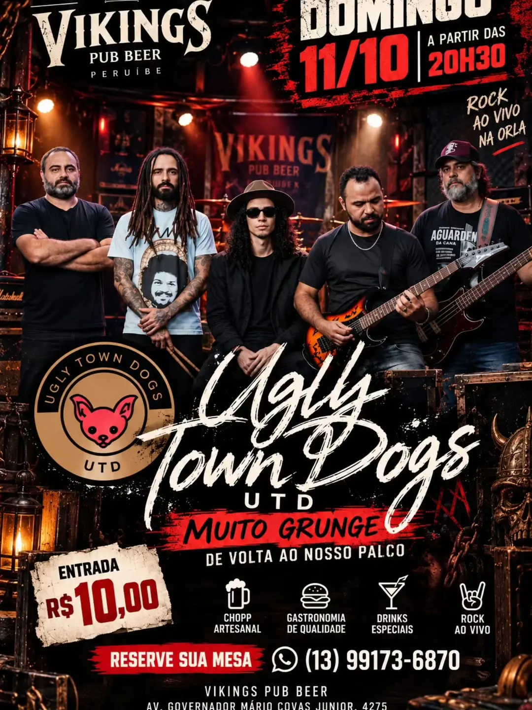 Flyer de Ugly Town Dogs
