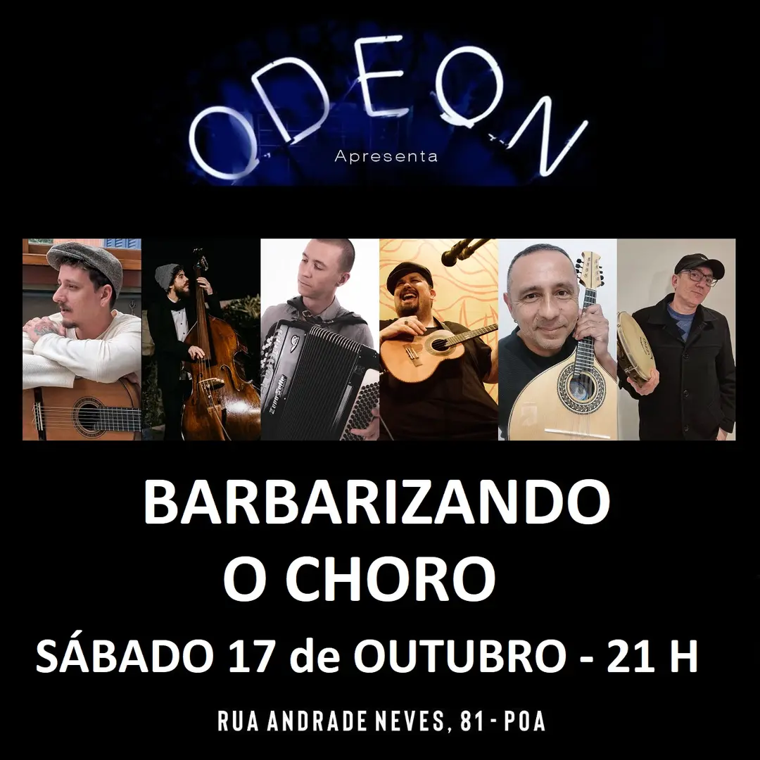 Flyer de Grupo Barbarizando o Choro