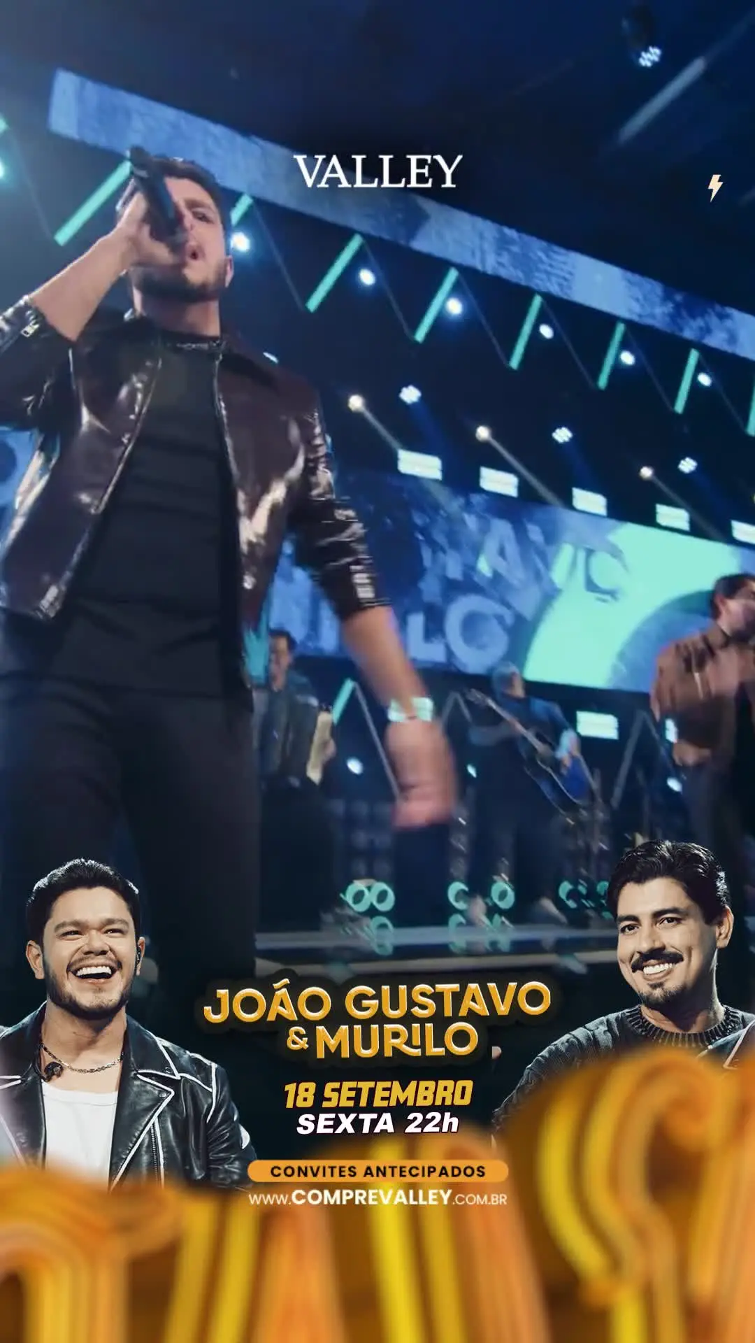 Flyer de João Gustavo e Murilo