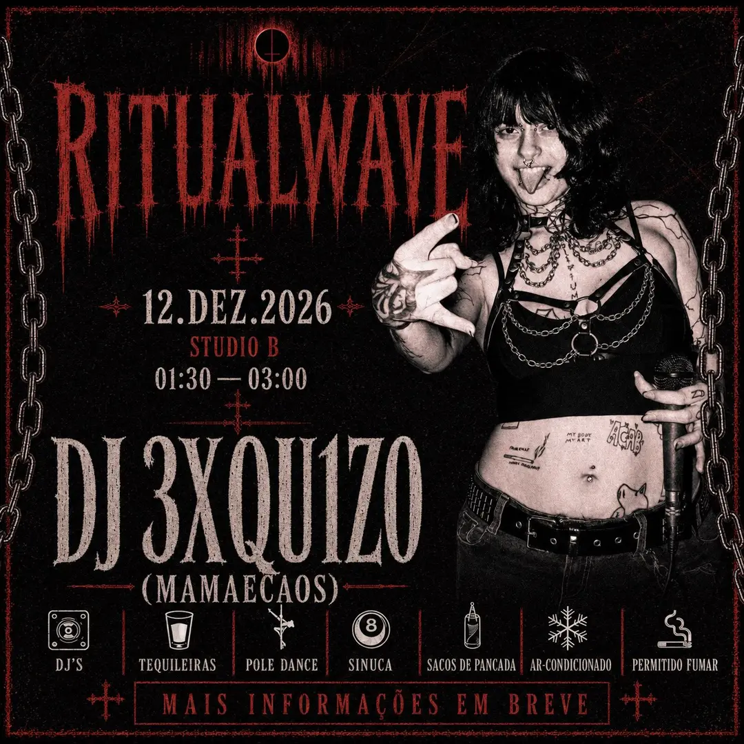 Flyer de Mamaecaos e 3XQU1Z0