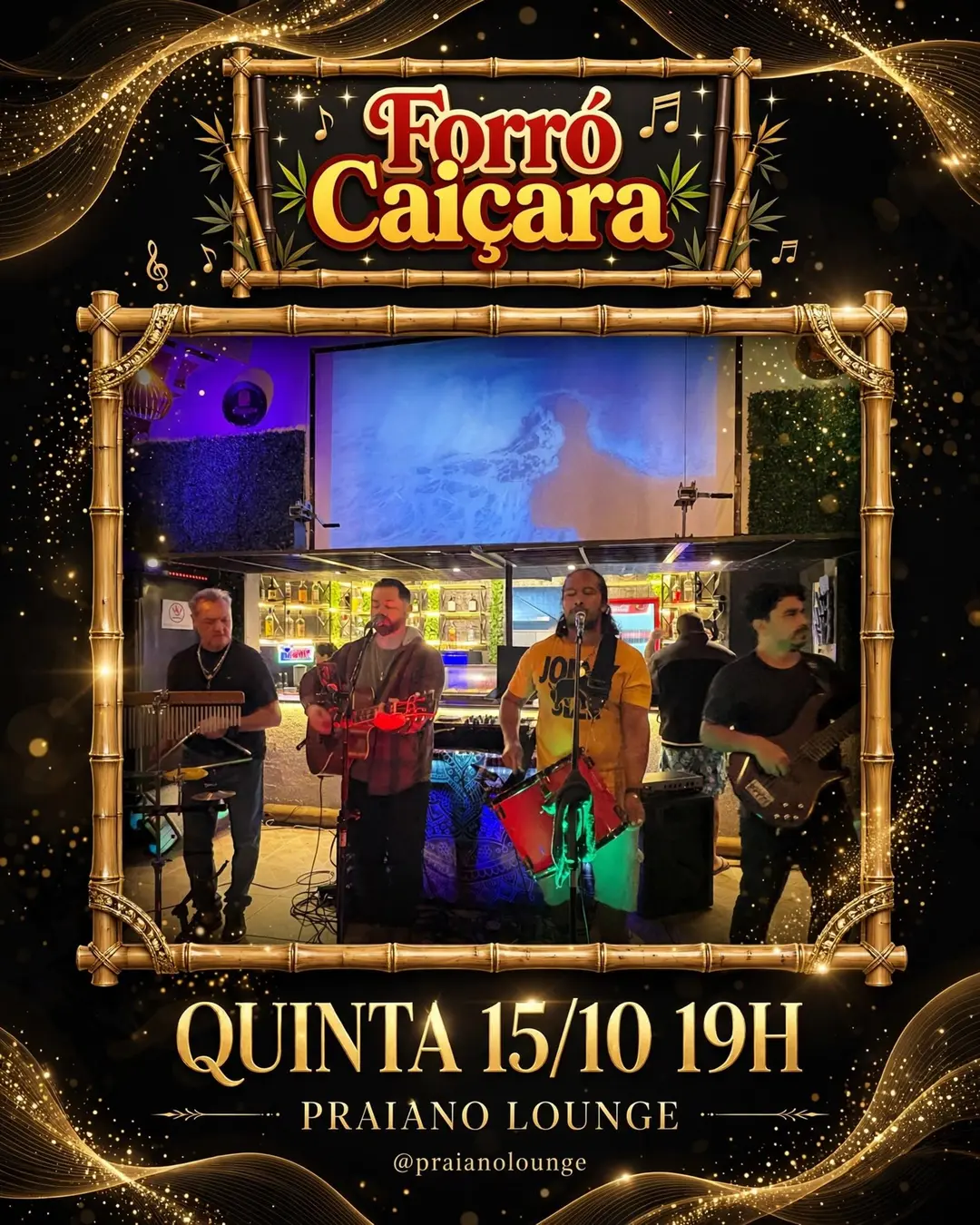 Flyer de Banda Forró Caiçara