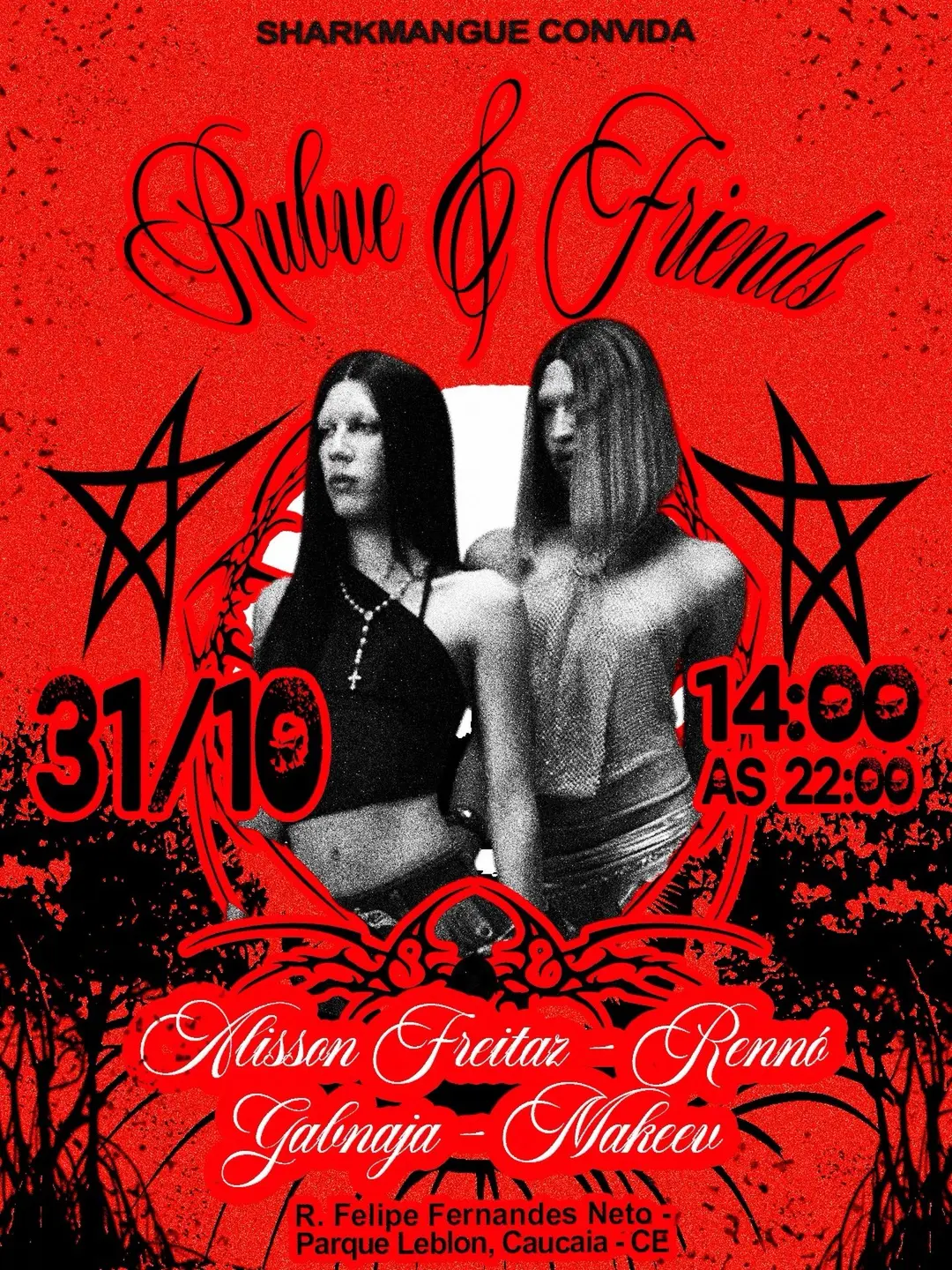 Flyer de Aira Rube, Gabnaja, Rennó Silva e mais 7 artistas