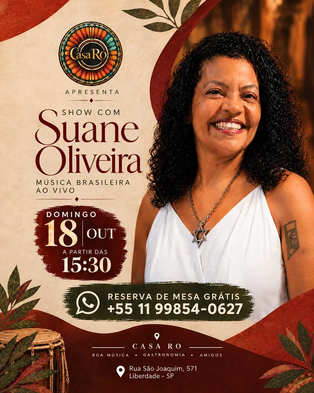 Flyer de Suane Oliveira