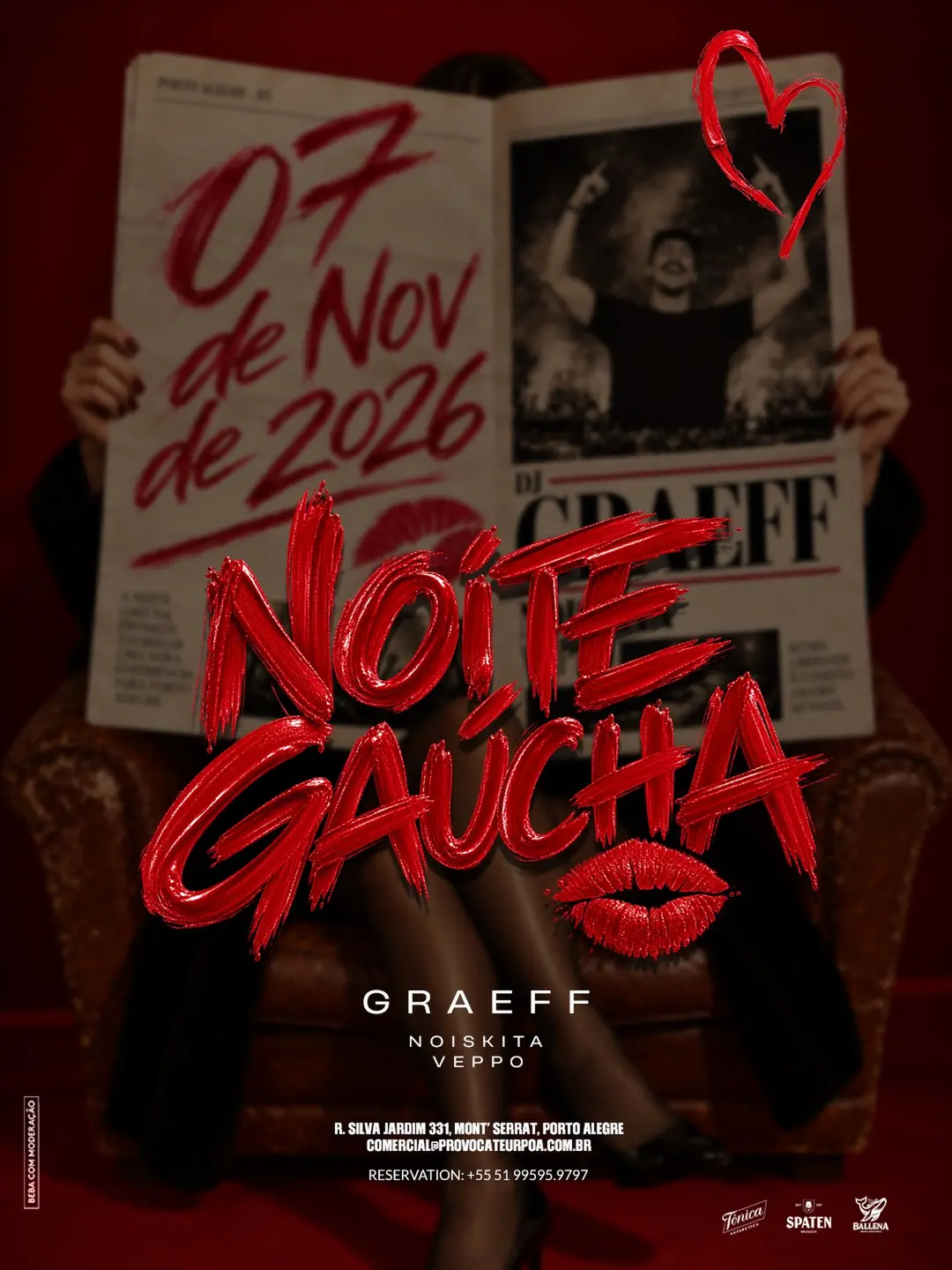 Flyer de Graeff, Noi Skiba e João Vepo