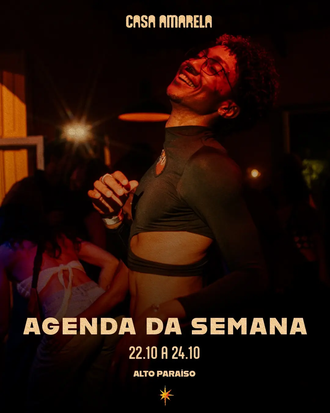 Flyer de Renatissom, Camilla Santiago e DJ Pafa