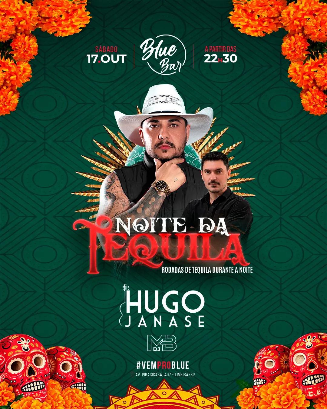 Flyer de Mauricio Batagin e Hugo Janase