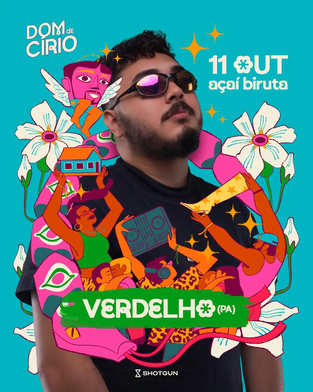 Flyer de DJ Verdelho
