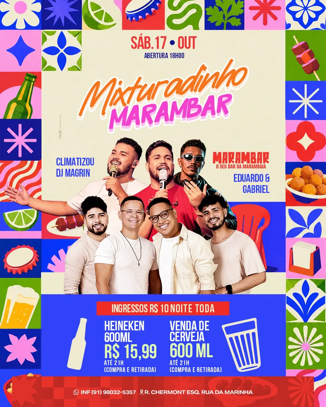 Flyer de Eduardo & Gabriel, Dj Magrin e Climatizou